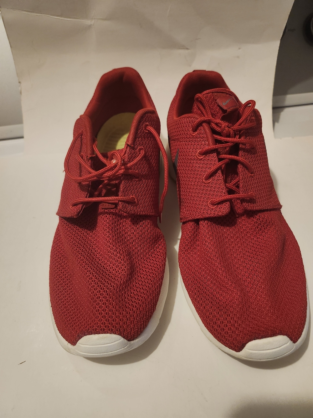 Nike Red Mesh Low-Top Sneakers
